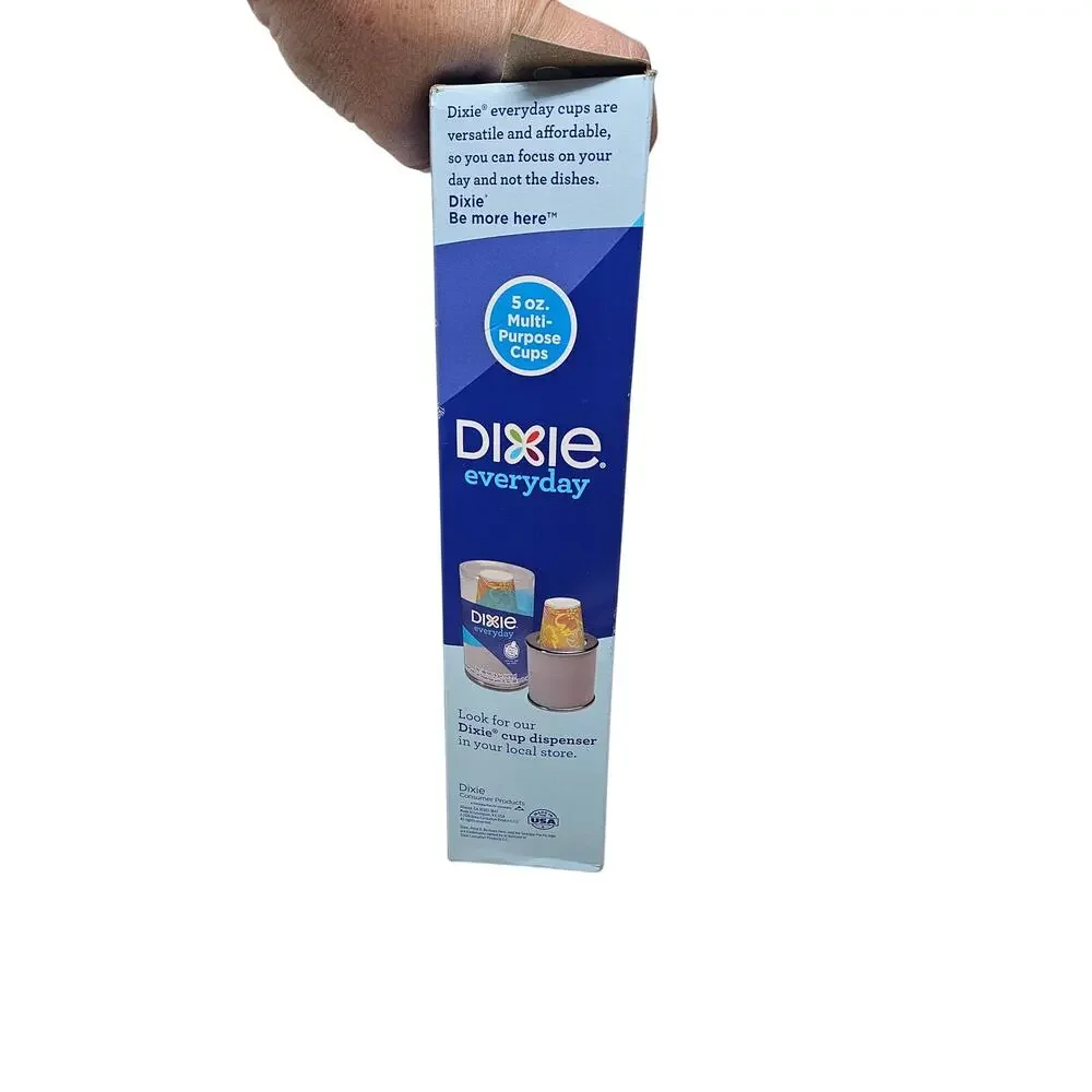 Dixie Cups Everyday 5 Oz Bathroom Dispenser Refill Blue Brown Paper Cups
